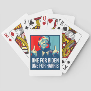 Jeu De Cartes Donald Trump Middle Finger Biden Harris America Re