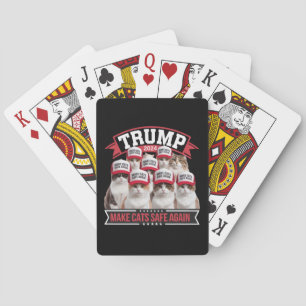 Jeu De Cartes Donald Trump sécurise à nouveau les chats lors du