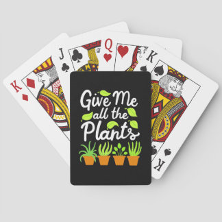 Jeu De Cartes Donnez à Gardener tous les Plantes