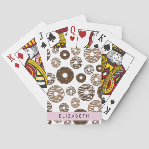 Jeu De Cartes Donuts Au Chocolat, Donuts Au Caramel, Glace, Votr
