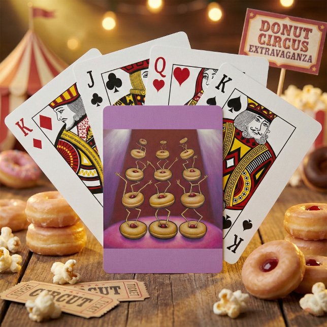 Jeu De Cartes Donuts Danser Whimsical Doughnut Caractères (Créateur téléchargé)