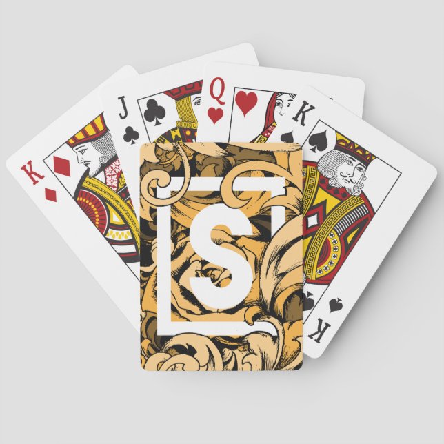 Jeu de cartes d'organisation S-Monogrammé (dos)