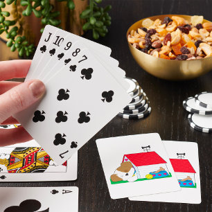 Jeu De Cartes Dormir Un Chien Dans Une Maison De Chien