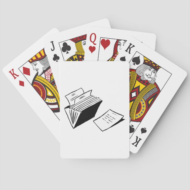 Jeu De Cartes Dossier Accordéon (dos)