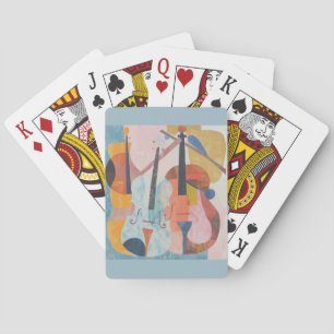 Jeu De Cartes Double basse colorée Abstraite