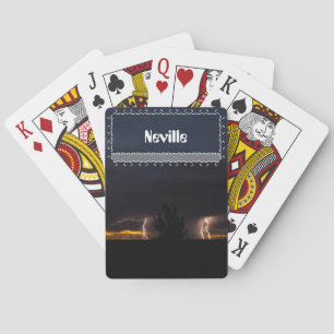 Jeu De Cartes Doubles boulons de foudre de tonnerre
