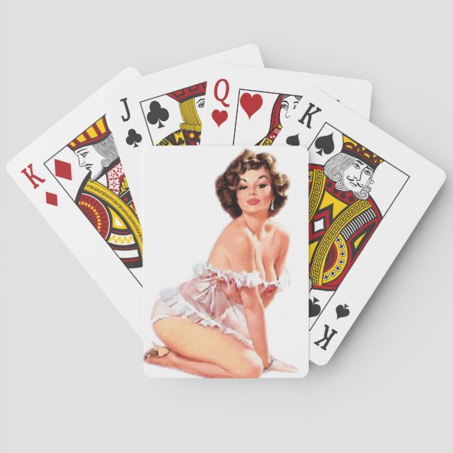 Jeu De Cartes Douce épine de coeur vers le haut (dos)