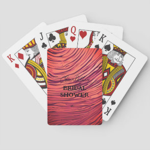 Jeu De Cartes Douche de Mariée Satin Opulent Rouge
