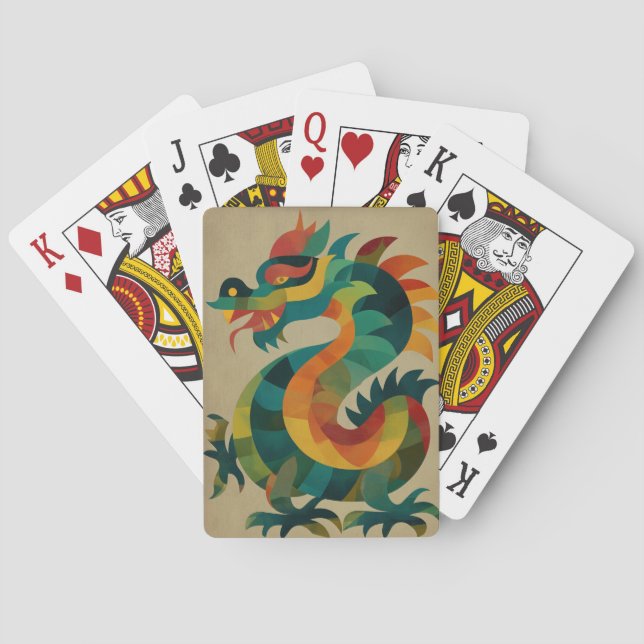 Jeu De Cartes Dragon coloré (dos)