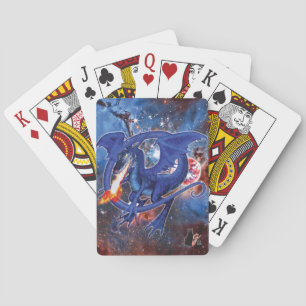 Jeu De Cartes Dragon cosmique azurite