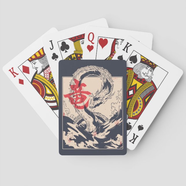 Jeu De Cartes Dragon de mer japonais (dos)