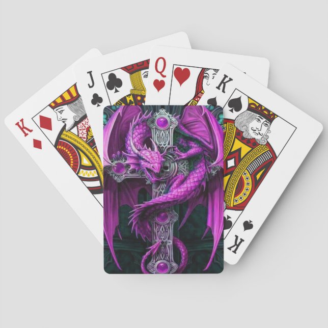 Jeu De Cartes Dragon violet (dos)