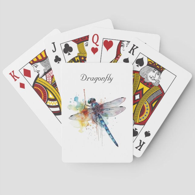 Jeu De Cartes Dragonfly colorée personnalisable (dos)