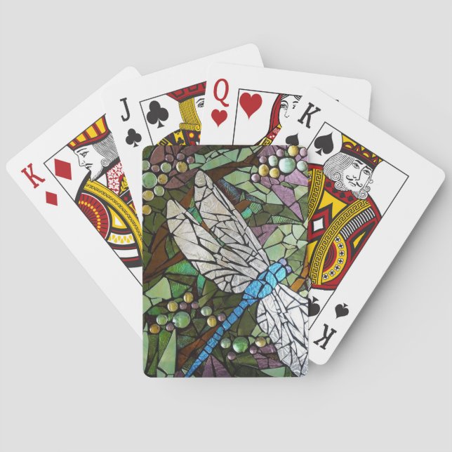 Jeu De Cartes Dragonfly en verre (dos)