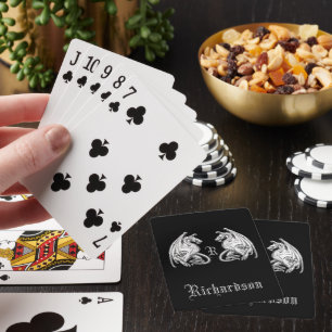 Jeu De Cartes Dragons à ailes personnalisés