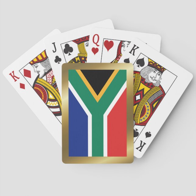 Jeu De Cartes Drapeau Afrique du Sud Jouer des cartes (dos)
