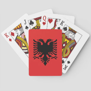 Jeu De Cartes Drapeau albanais patriotique