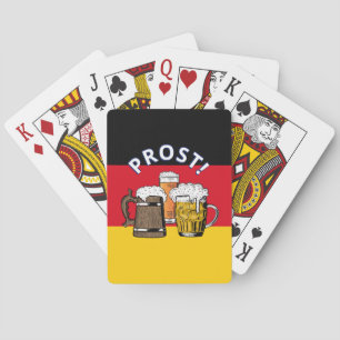 Jeu De Cartes DRAPEAU ALLEMAGNE Dessin à la bière Prost