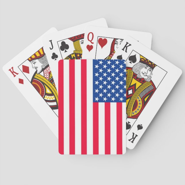 Jeu De Cartes Drapeau américain (dos)