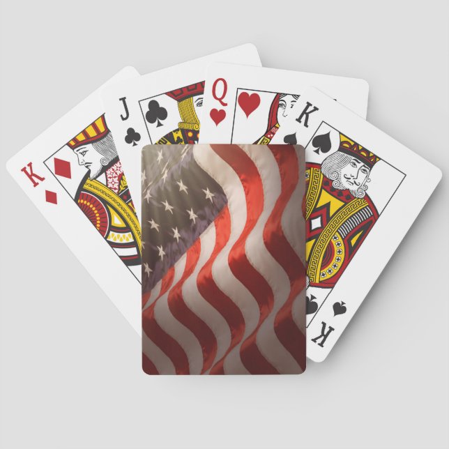Jeu De Cartes Drapeau américain (dos)