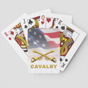 Jeu De Cartes Drapeau américain des Sabres de cavalerie