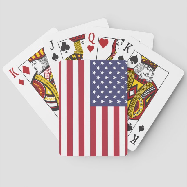 Jeu De Cartes Drapeau américain, Drapeau américain (dos)