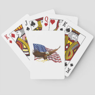 Jeu De Cartes Drapeau américain et aigle