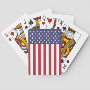 Jeu De Cartes Drapeau américain grand facile à lire