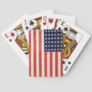 Jeu De Cartes Drapeau américain vintage 36 Étoiles
