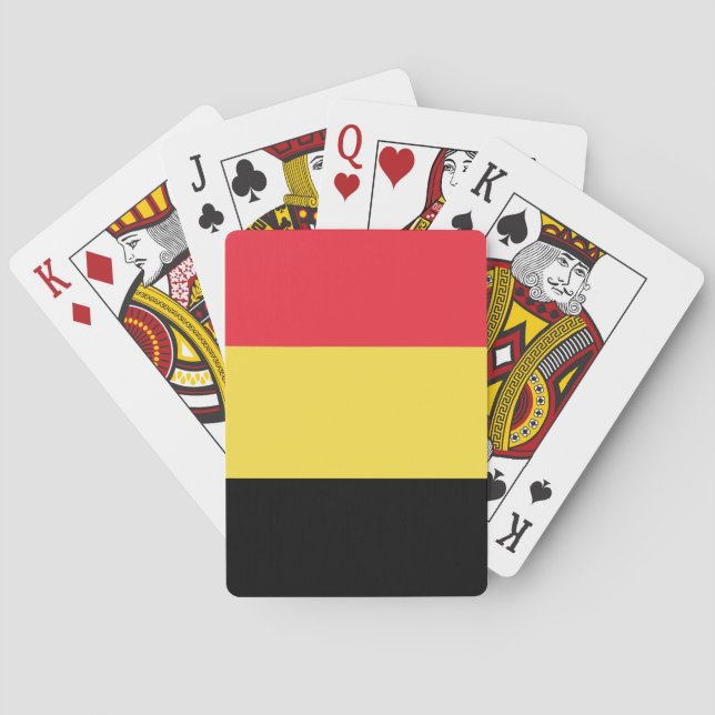 Jeu De Cartes Drapeau belge (dos)
