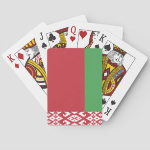 Jeu De Cartes Drapeau biélorusse patriotique Jouer des cartes