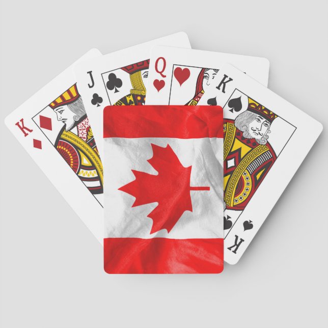 Jeu De Cartes Drapeau canadien (dos)