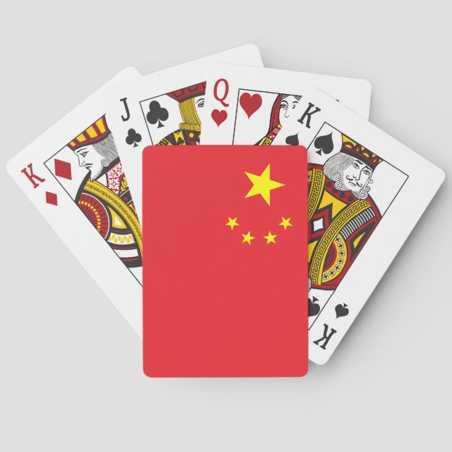 Jeu De Cartes Drapeau chinois (dos)