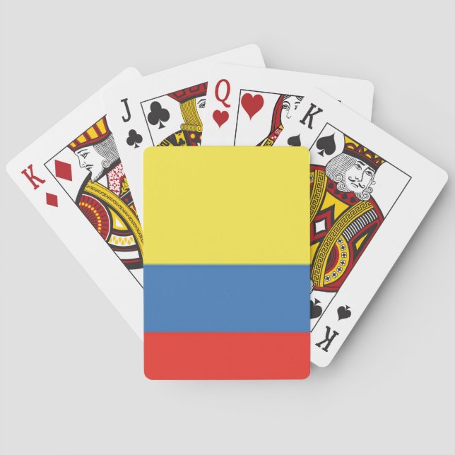 Jeu De Cartes Drapeau Colombie (dos)