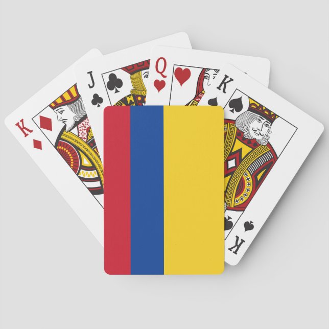 Jeu De Cartes Drapeau Colombie (Colombie) (dos)