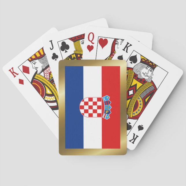 Jeu De Cartes Drapeau Croatie Jouer des cartes (dos)