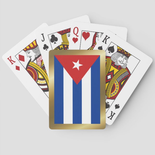 Jeu De Cartes Drapeau Cuba Jouer des cartes (dos)
