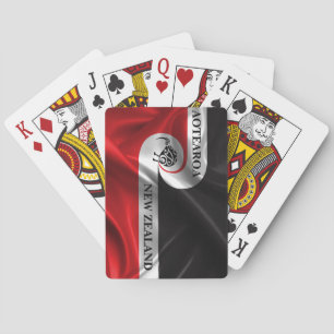 JEU DE CARTES DRAPEAU D'AOTEAROA NOUVELLE ZÉLANDE TINO