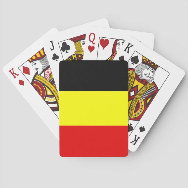 Jeu De Cartes Drapeau de Belgique (dos)