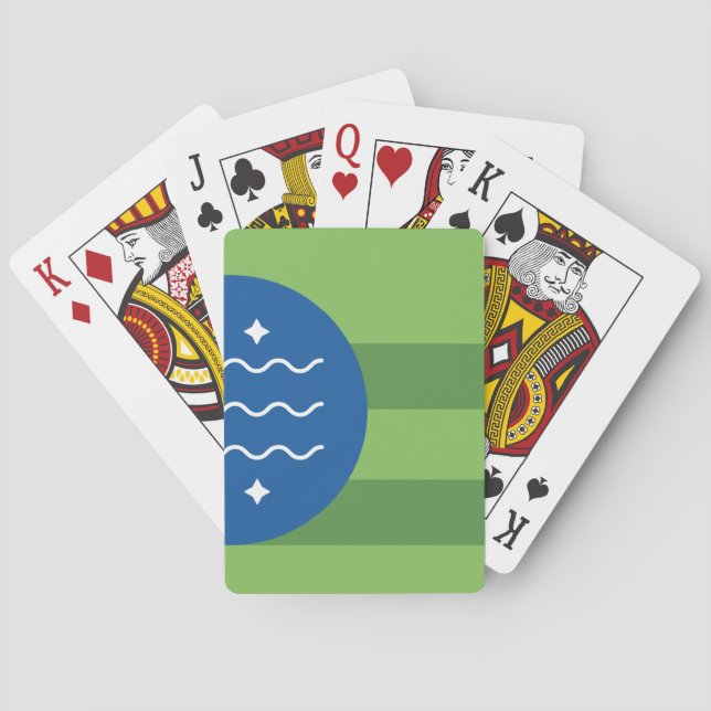 Jeu De Cartes Drapeau de Bellingham, Washington (dos)