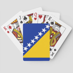 Jeu De Cartes Drapeau de Bosnie-Herzégovine patriotique