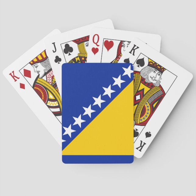 Jeu De Cartes Drapeau de Bosnie-Herzégovine patriotique (dos)