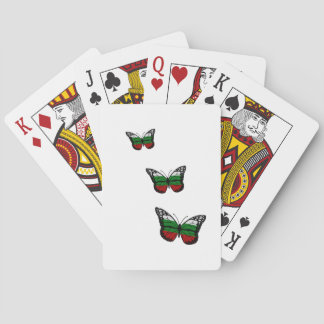 Jeu De Cartes Drapeau de Bulgare de papillon