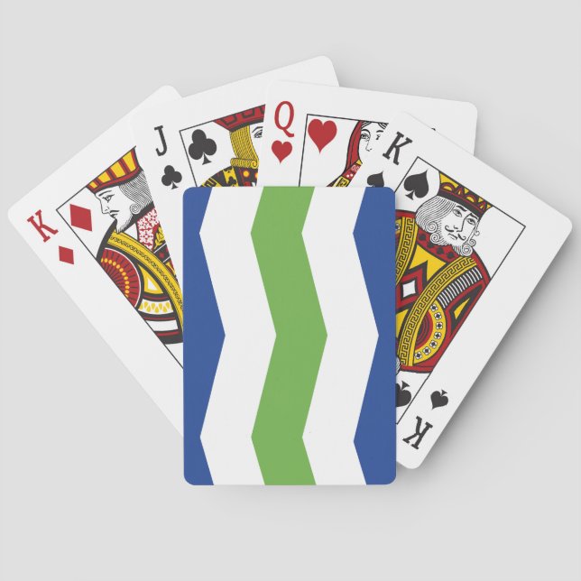 Jeu De Cartes Drapeau de Burlington, Vermont (dos)