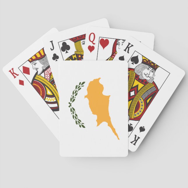 Jeu De Cartes Drapeau de Chypre (dos)