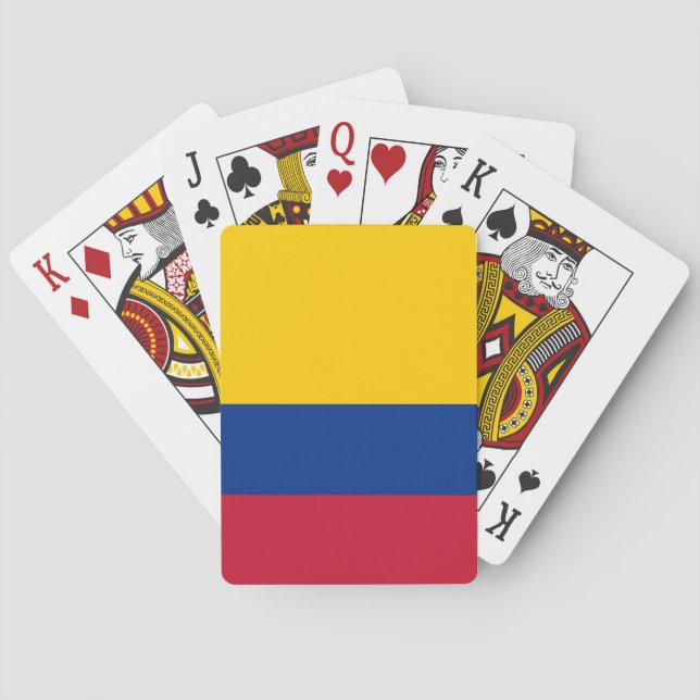 Jeu De Cartes Drapeau de Colombie (dos)