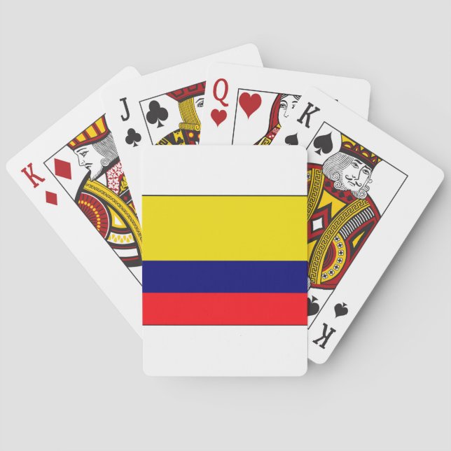 Jeu De Cartes Drapeau de Colombie (dos)