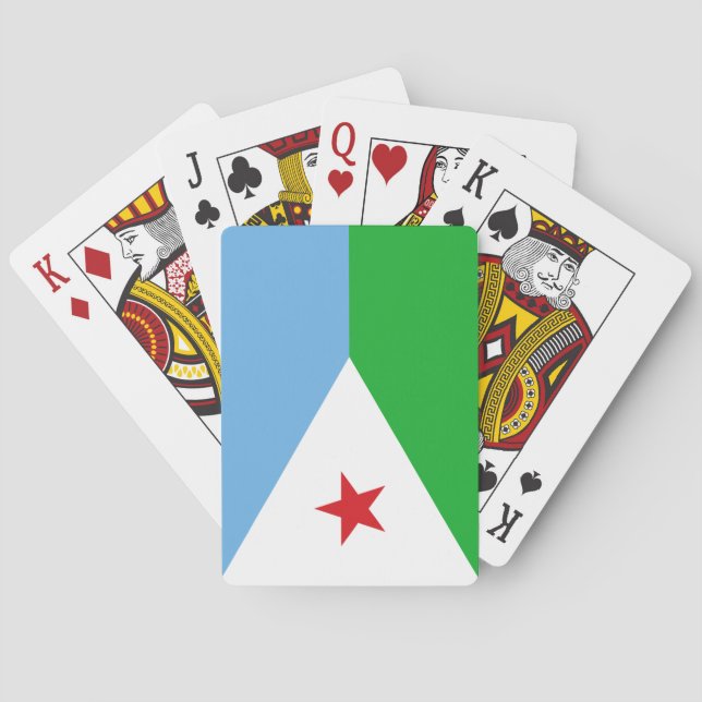 Jeu De Cartes Drapeau de Djibouti (dos)