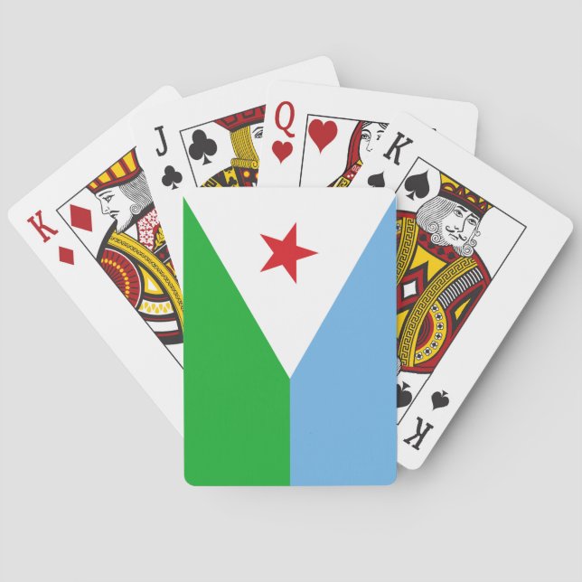 Jeu De Cartes Drapeau de Djibouti (dos)