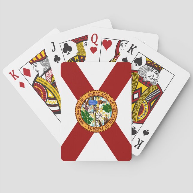 Jeu De Cartes Drapeau de Floride (dos)
